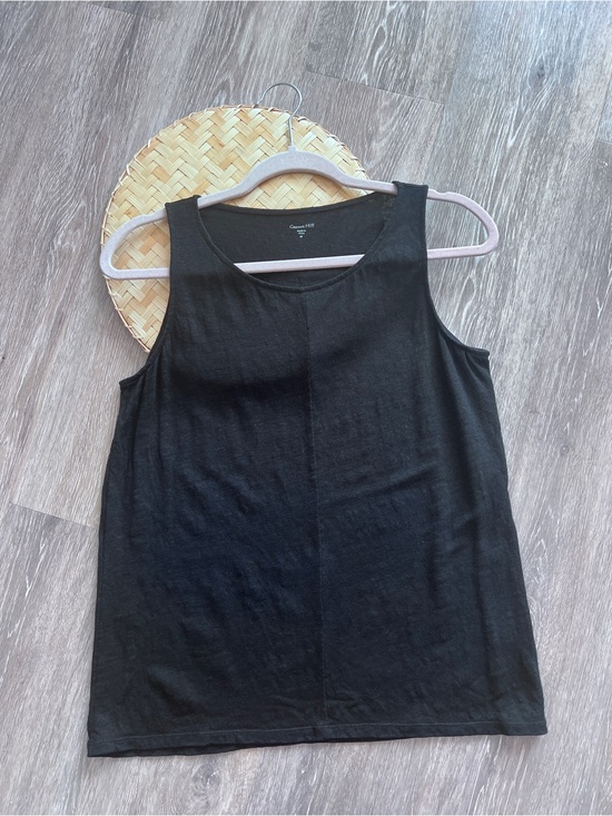 Garnet Hill Tops - Garnet hill 100% organic linen sleeveless blouse
